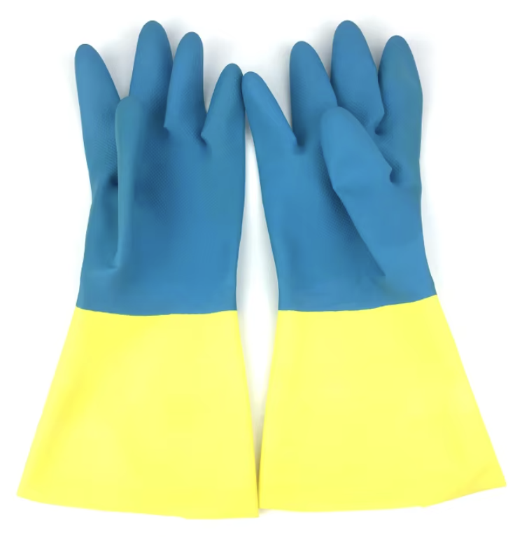 DUAL -COLOR NEOPRENE CHEMICAL GLOVES