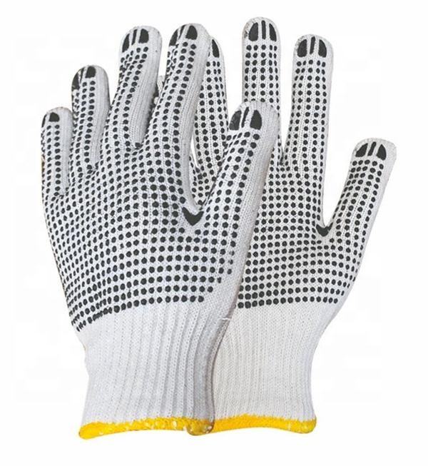 COTTON PVC DOTTED GLOVES