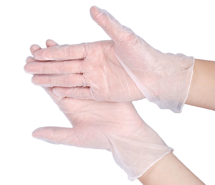 DISPOSABLE VINYL EXAMINATION GLOVES