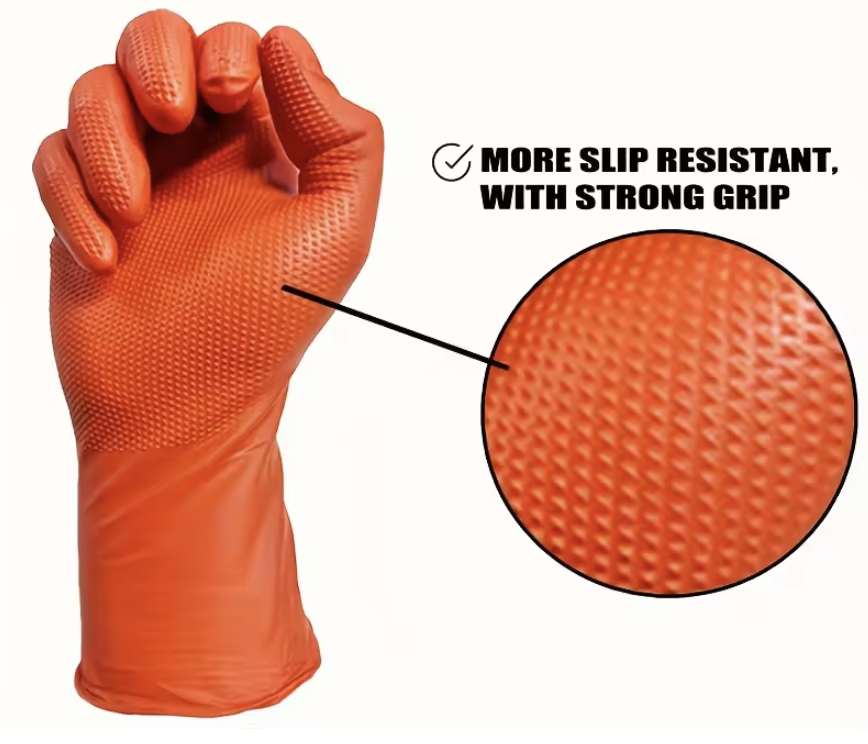 DISPOSABLE NITRILE EXAMINATION GLOVES