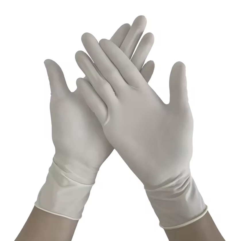 DISPOSABLE LATEX EXAMINATION GLOVES